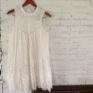 🤰🏻ASOS maternity lace off white halter dress